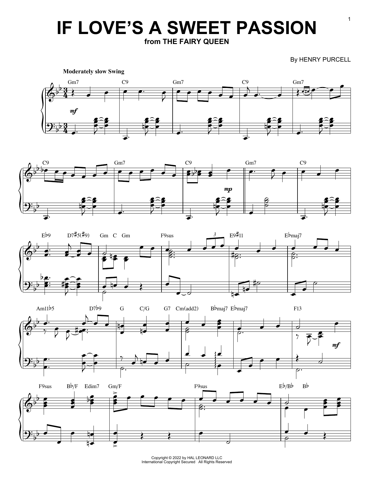 Produktbild zu: If Love's A Sweet Passion [Jazz version] (arr. Brent Edstrom)