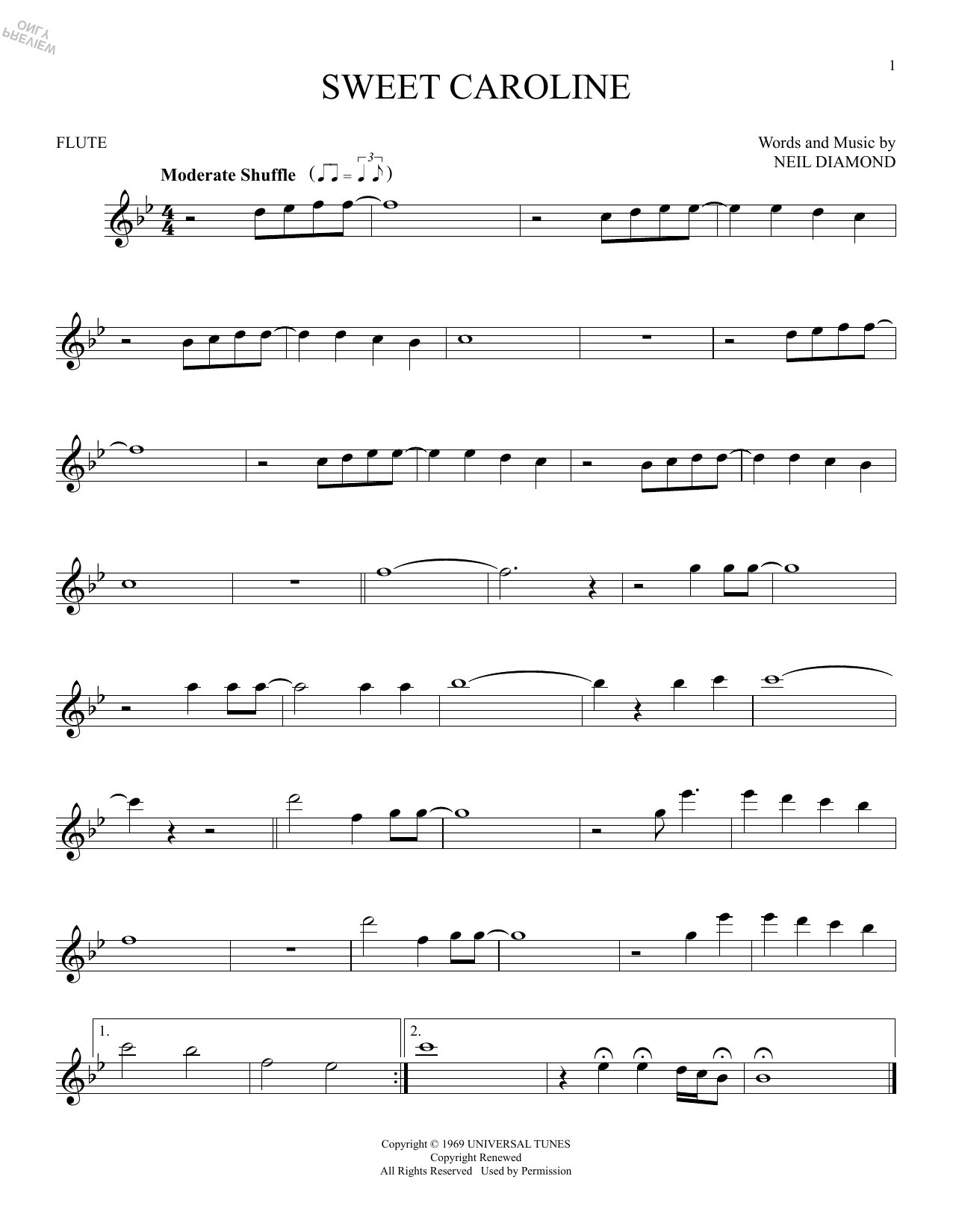 Product gallery: Page 1 of 1 Sweet Caroline, Neil Diamond