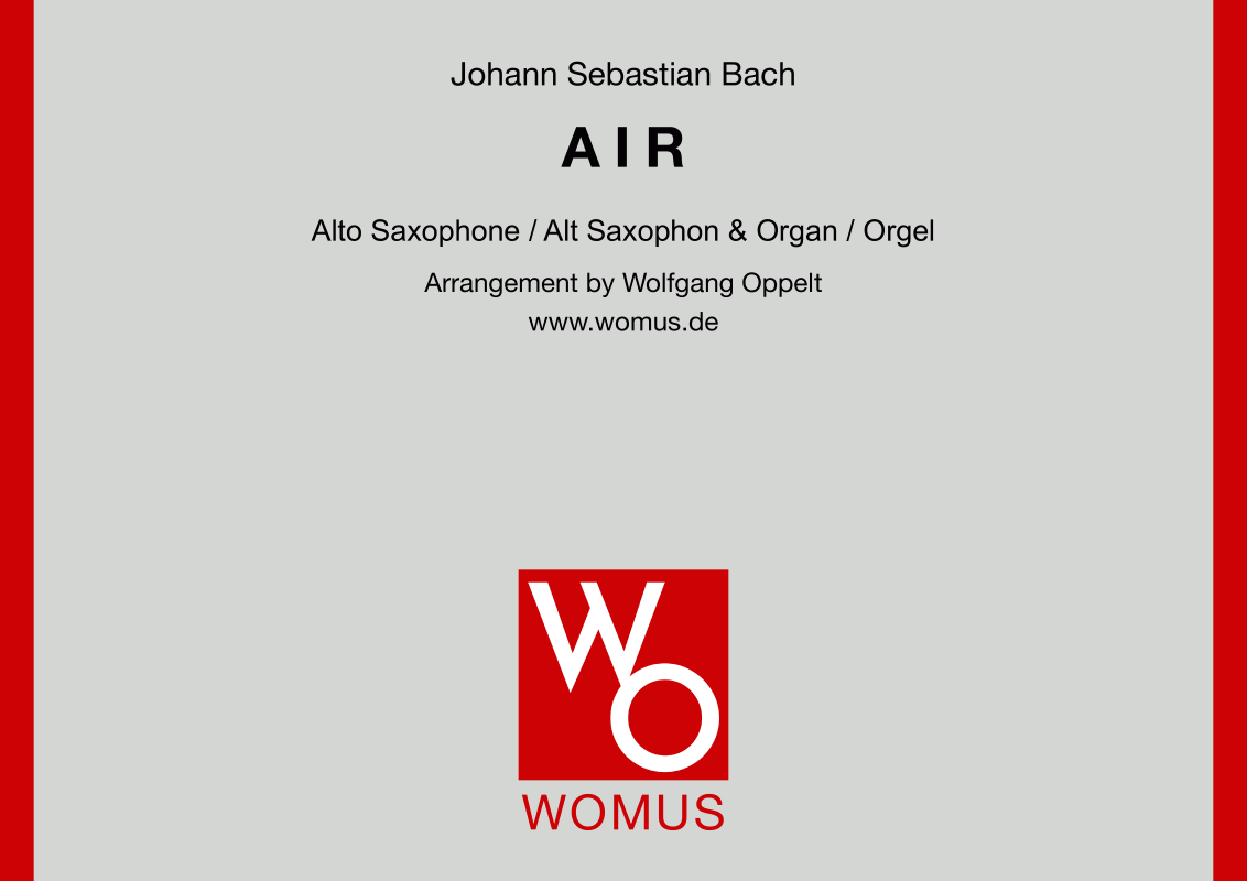Product picture to: Air Johann Sebastian Bach (arr. WO)