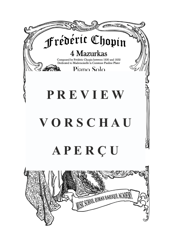 Produktgalerie: Seite 2 von 11 4 Mazurkas Op. 6 für Klavier - Vollständige Partituren, , Klavier Solo