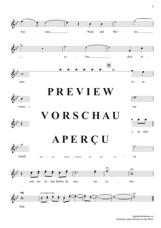Produktgalerie: Seite 4 von 4 Seemann, Deine Heimat Ist Das Meer , Quinn, Freddy, (Oboe)