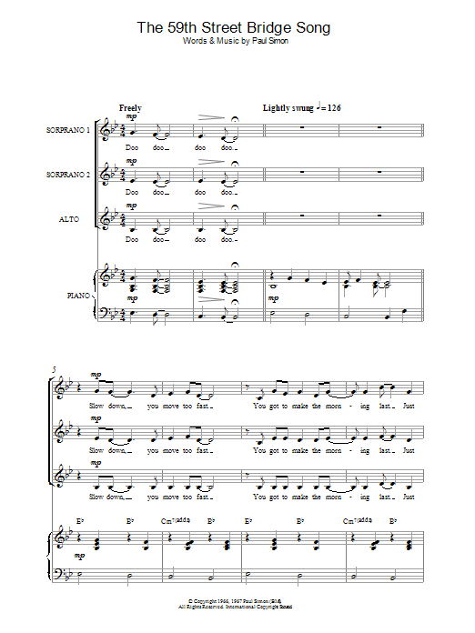 Produktbild zu:  The 59th Street Bridge Song (Feelin' Groovy) - Simon & Garfunkel