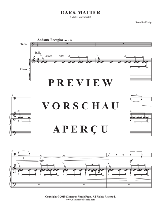 Product gallery: Page 3 of 21 Dark Matter , , (tuba + piano)