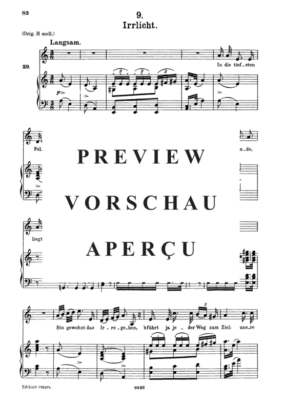 Product gallery: Page 2 of 3 Irrlicht D.911-9 (Winterreise), , Medium Voice and Piano