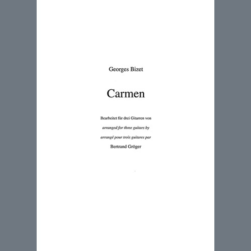 cover: Carmen (arr. Bertrand Gröger), Georges Bizet