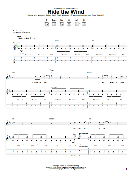 Produktgalerie: Seite 1 von 1 Ride The Wind, Poison, Gitarre