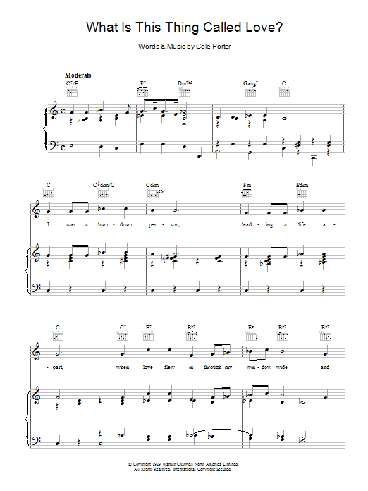Product gallery: Page 1 of 1 What Is This Thing Called Love?, Cole Porter