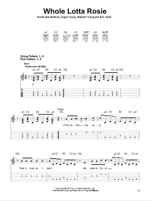 Produktgalerie: Seite 1 von 1 Whole Lotta Rosie, AC/DC, Gitarre