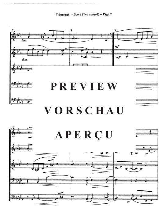 Produktgalerie: Seite 5 von 13 Traumerei , , (Blechbläser Quintett)