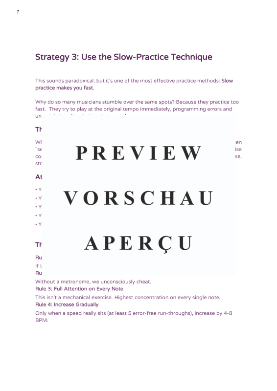 Produktgalerie: Seite 9 von 11 Practice Effectively - 7 Strategies to Achieve More in Less Time, , Piano and all instruments