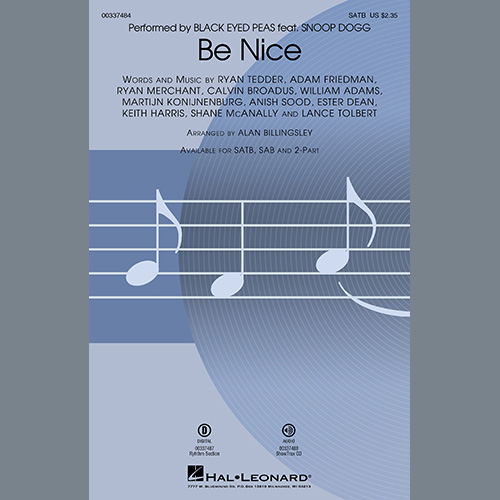 cover: Be Nice (feat. Snoop Dogg) (arr. Alan Billingsley), Snoop Dogg, Black Eyed Peas