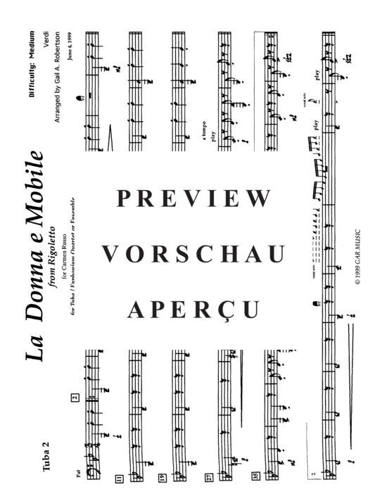 Product gallery: Page 11 of 11 La Donna e Mobile , , (Tuba Quartett EETT)