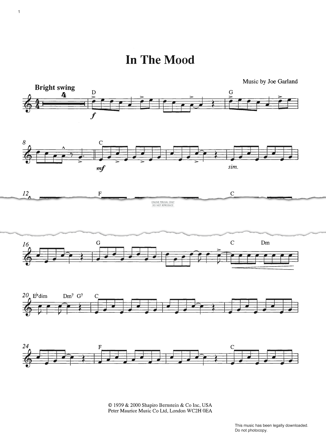 Produktbild zu: In The Mood