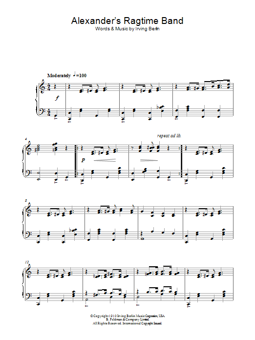 Produktbild zu: Alexander's Ragtime Band