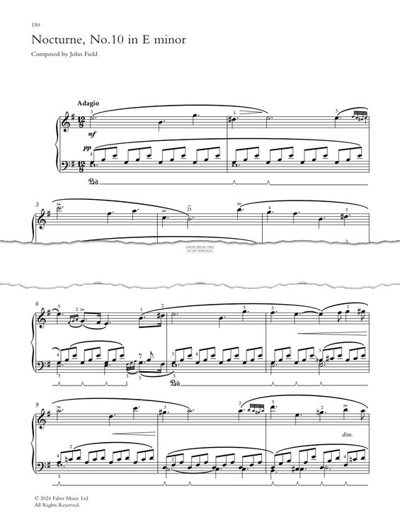 Product picture to: Nocturne, No.10 in E Minor