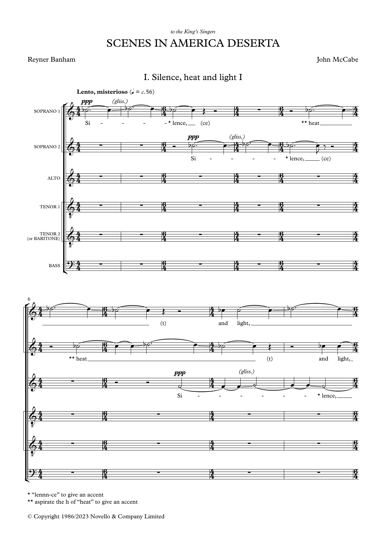 Produktbild zu: Scenes in America Deserta (SSATTB version)