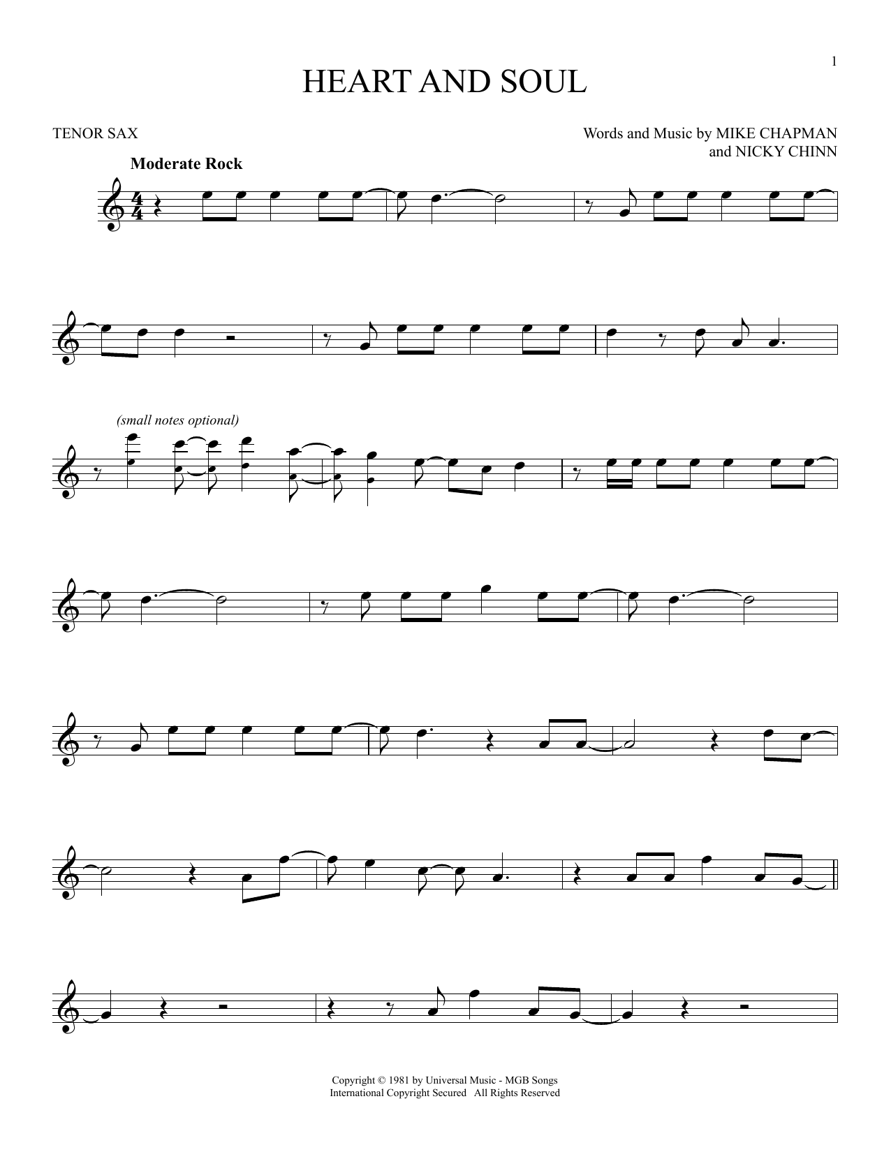 Product gallery: Page 1 of 1 Heart And Soul, Huey Lewis