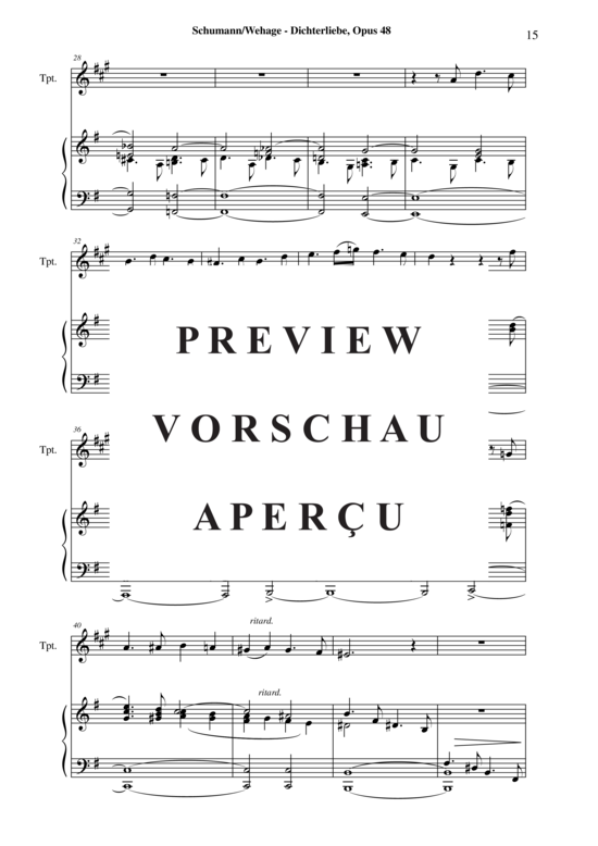 Produktgalerie: Seite 16 von 21 Dichterliebe, Opus 48 , , (Trompete in B + Klavier)