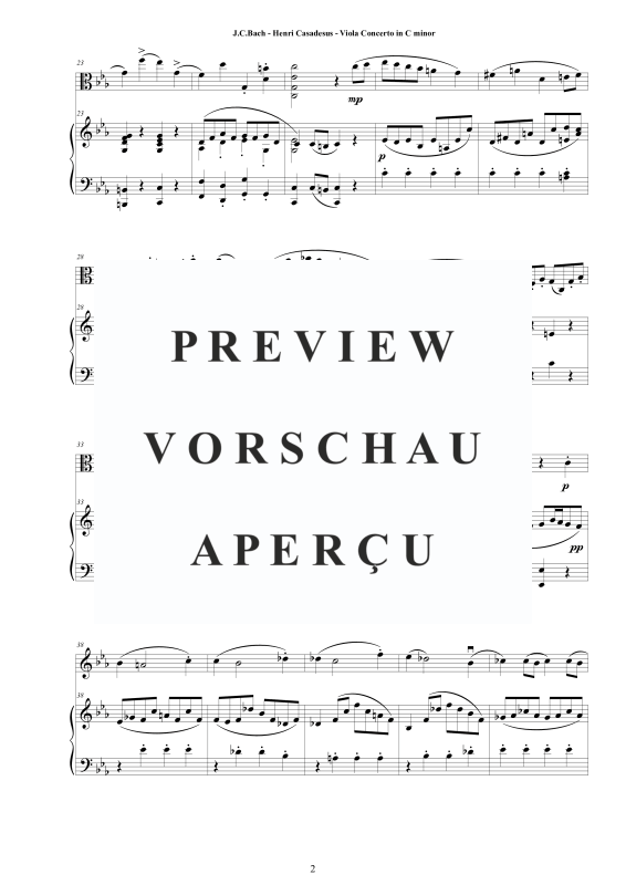 Produktgalerie: Seite 3 von 11 Viola Concerto in C minor, , Viola und Klavier
