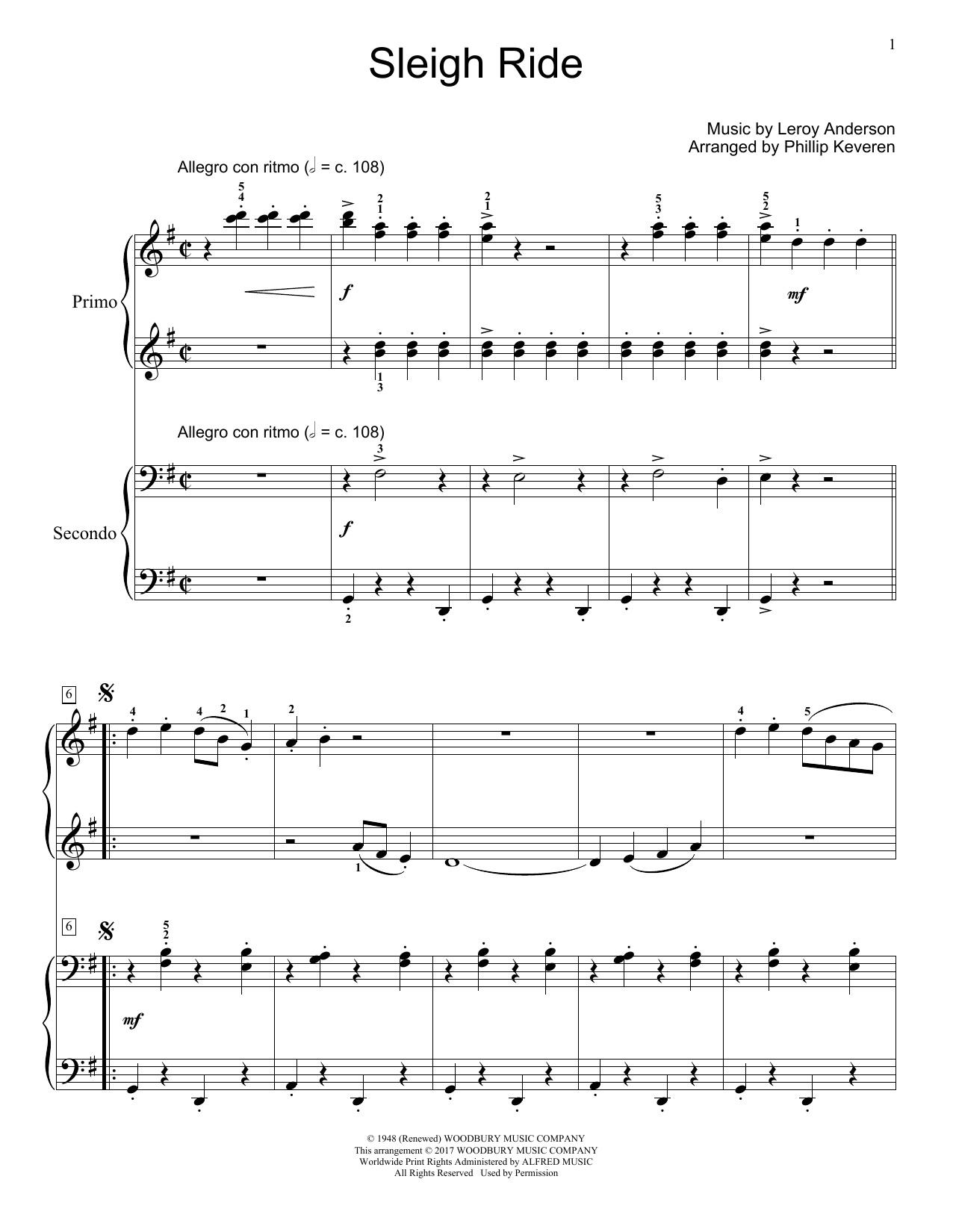 Product gallery: Page 1 of 1 Sleigh Ride, Leroy Anderson