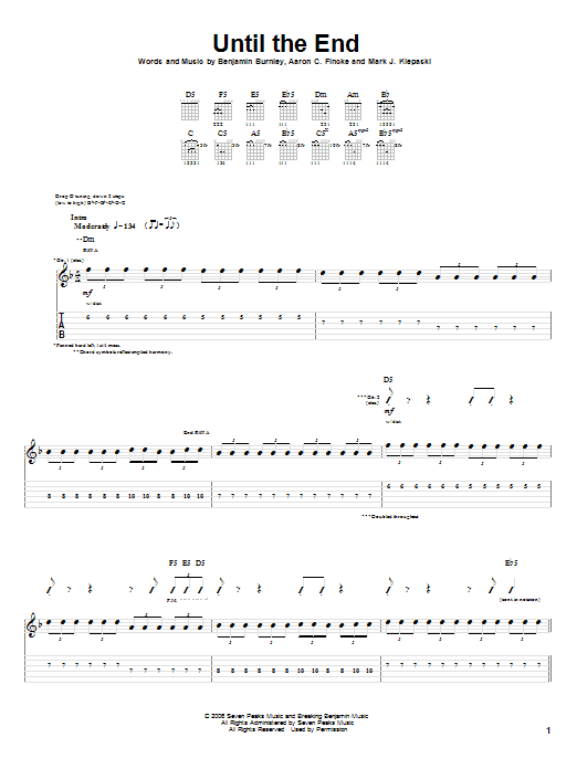 Produktgalerie: Seite 1 von 1 Until The End, Breaking Benjamin, Gitarre