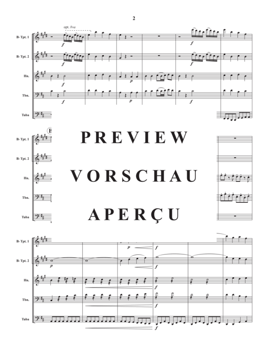 Produktgalerie: Seite 4 von 19 Overture and Three Country Dances, K. 106 , , (Blechbläserquintett)