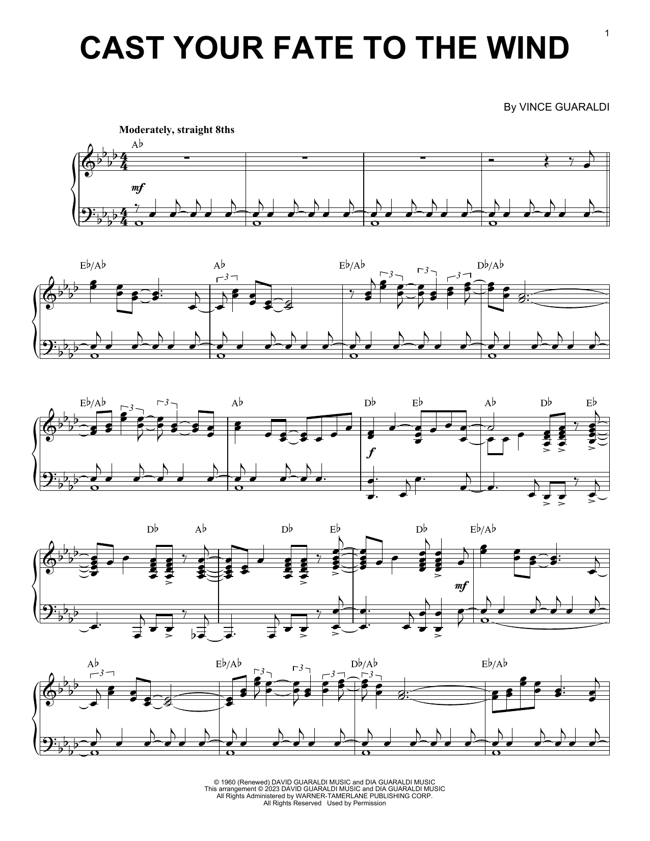 Produktbild zu: Cast Your Fate To The Wind [Jazz version] (arr. Brent Edstrom)