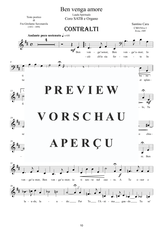 Product gallery: Page 11 of 11 Ben venga amore, , Mixed Choir and Organ