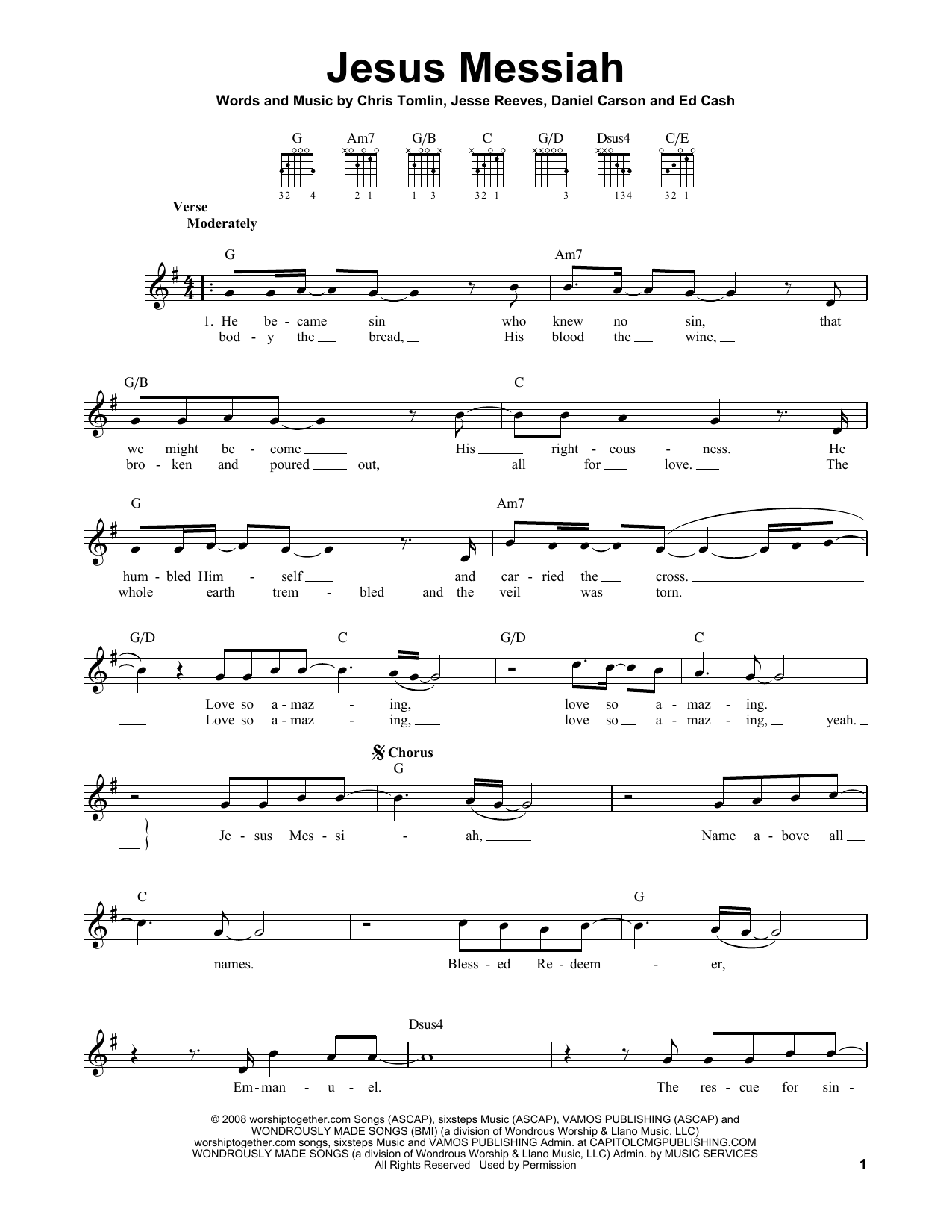 Product picture to:  Jesus Messiah - Chris Tomlin