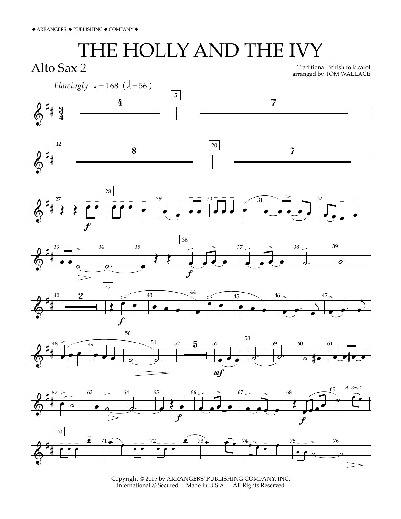 Produktbild zu: The Holly and the Ivy - Eb Alto Saxophone 2