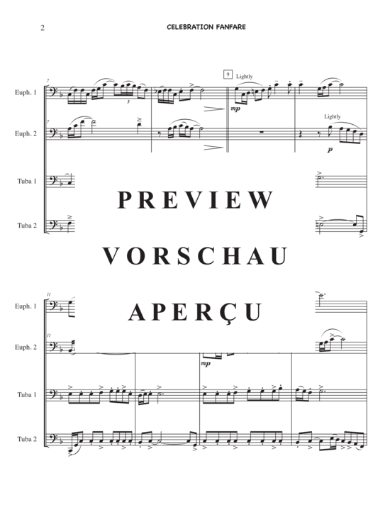 Product gallery: Page 4 of 11 Celebration Fanfare , , (Tuba Quartett EETT)
