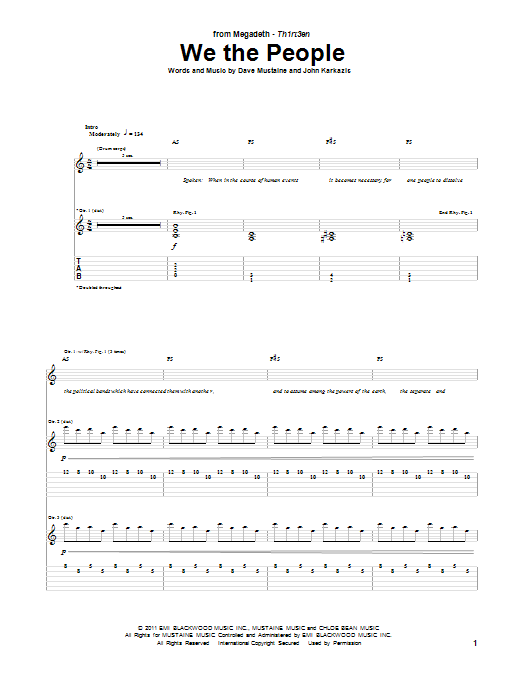 Product gallery: Page 1 of 1 We The People, Megadeth