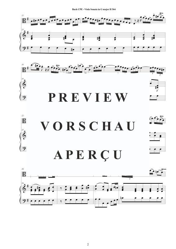 Product gallery: Page 3 of 11 Viola Sonata in G-Dur H564, , Viola and Piano/Harpsichord