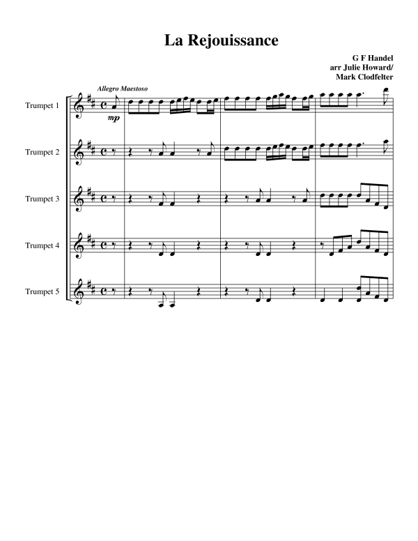 Product picture to: La RéjouissanceGeorg Friedrich Händel