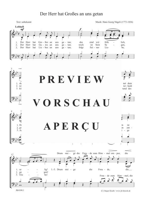 gallery: Der Herr hat Großes an uns getan, , Gemischter Chor