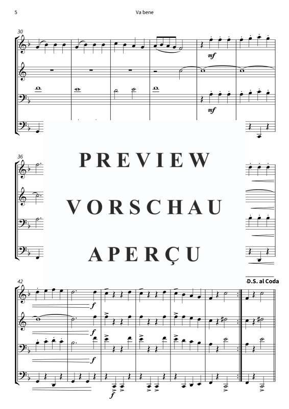 Produktgalerie: Seite 7 von 11 Va bene, Peter Kraus, (Blechbläserquartett)