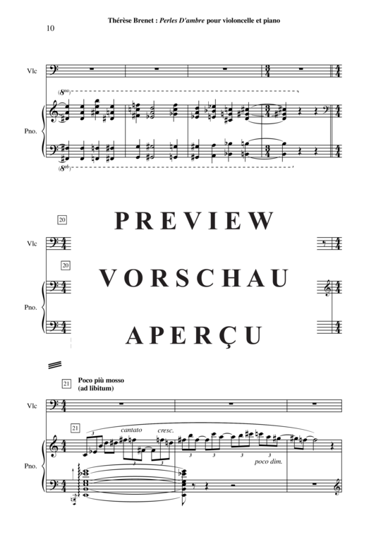 Product gallery: Page 11 of 18 Perles d'Ambre , , (Cello + Klavier)