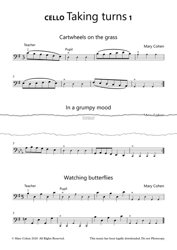 Produktgalerie: Seite 1 von 1 Taking Turns 1, Mary Cohen, Violoncello