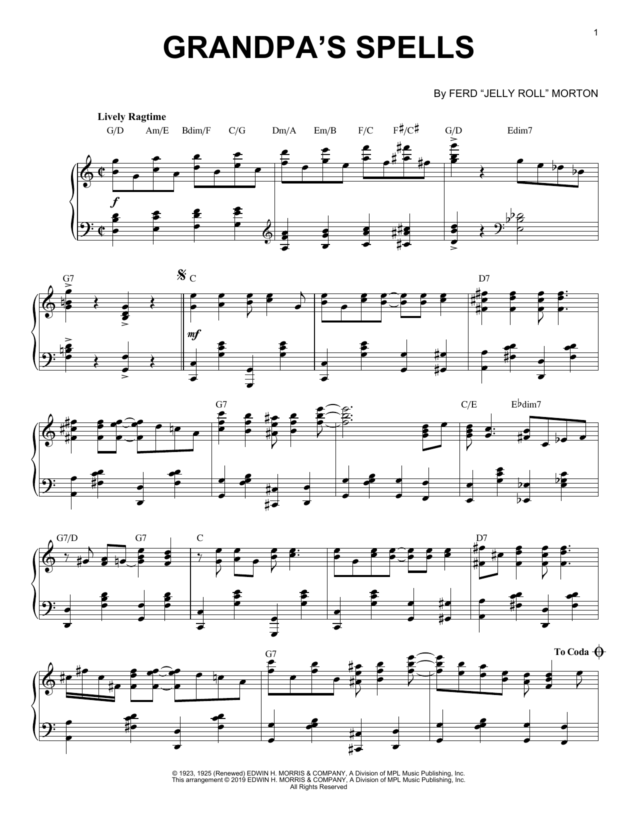 Produktbild zu: Grandpa's Spells [Jazz version]
