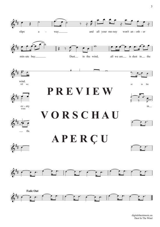 Product gallery: Page 4 of 4 Dust In The Wind , Kansas, Tenor Saxophone