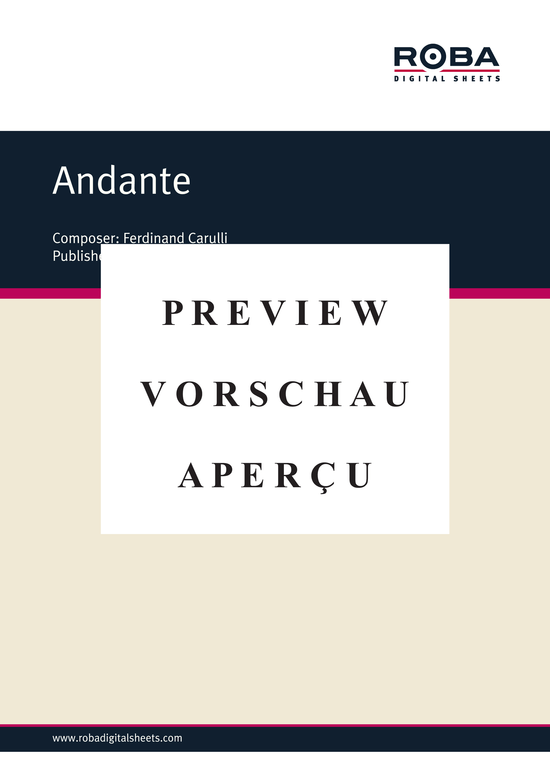 gallery: Andante , , (Gitarre Solo)