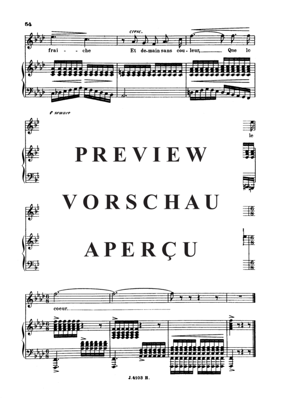 gallery: Fleur jetée Op.39 No.2 , , (Gesang hoch + Klavier)