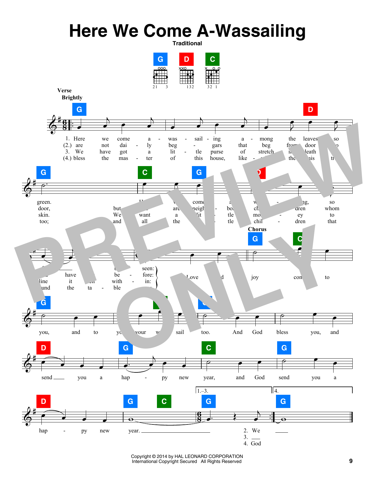 Produktbild zu: Here We Come A-Wassailing
