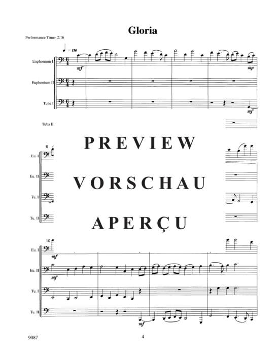 Product gallery: Page 6 of 18 Four Contrapuntal Pieces , , (Tuba Quartett EETT)