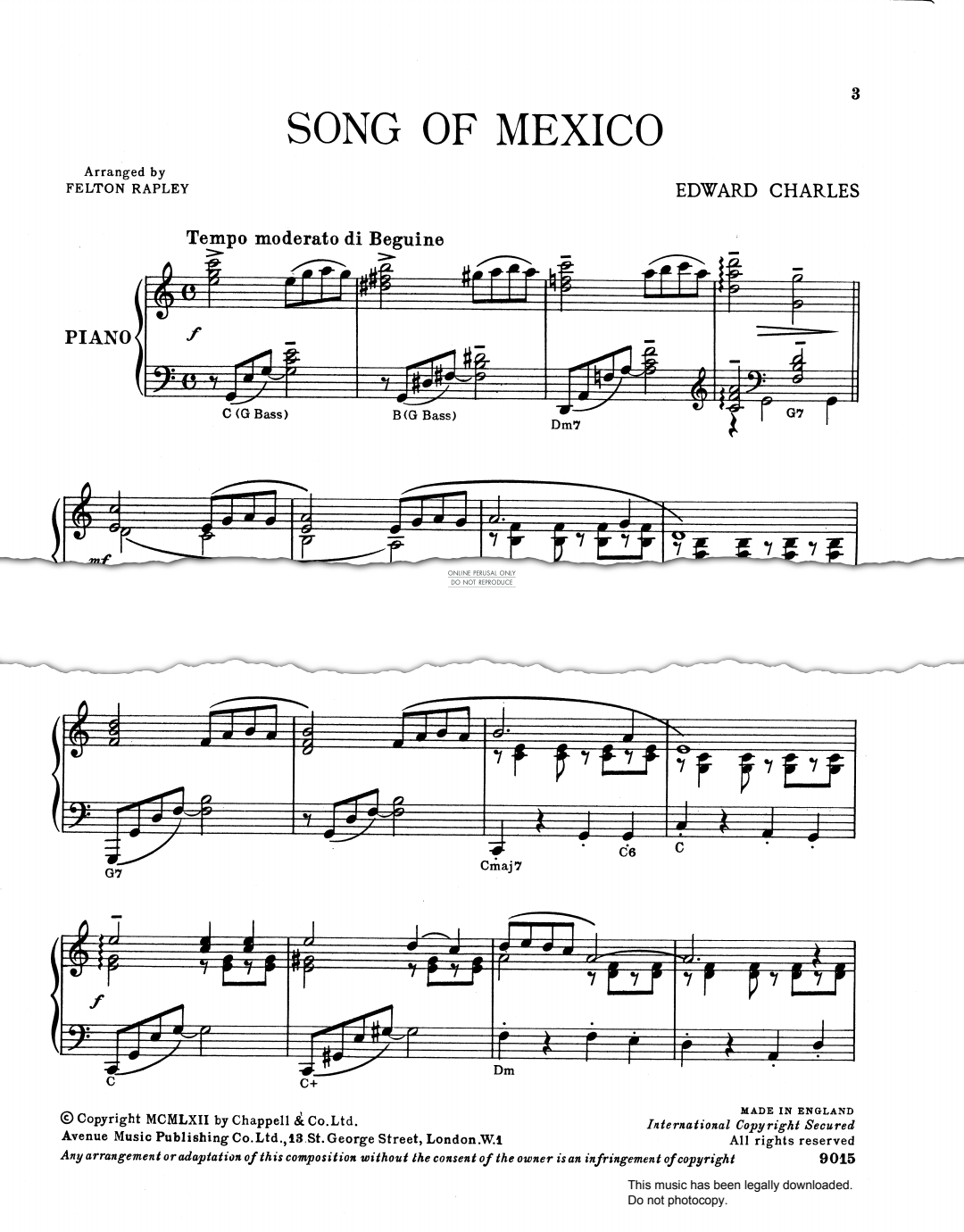 Produktbild zu: Song Of Mexico