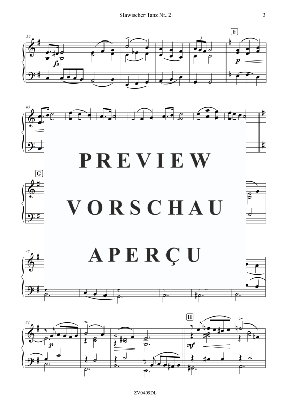 Produktgalerie: Seite 5 von 6 Slawischer Tanz Nr. 2, Weihe, Gerhard, Klavier Solo