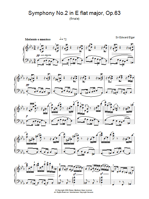 Product gallery: Page 1 of 1 Symphony No.2 In E Flat Major, Op.63 (finale), Edward Elgar