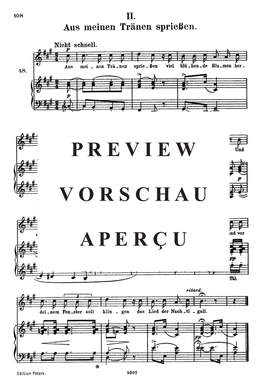 Product picture to: Aus meinen Trânen sprießen, Op.48 No.2Robert Schumann