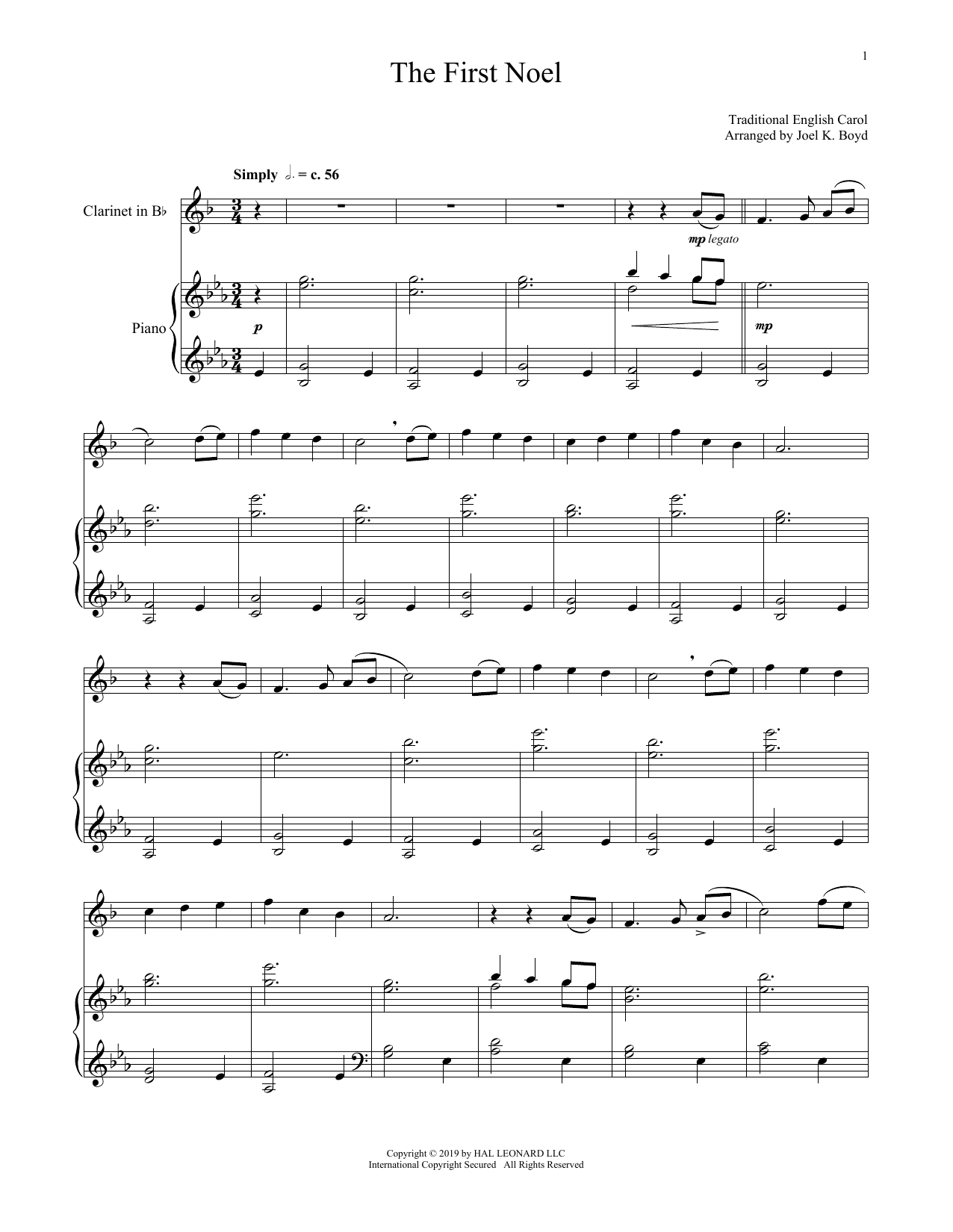 Produktbild zu: The First Noel