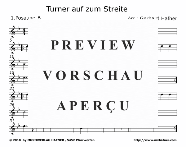 Produktgalerie: Seite 11 von 11 Turner auf zum Streite, , (Blechbläserquartett)